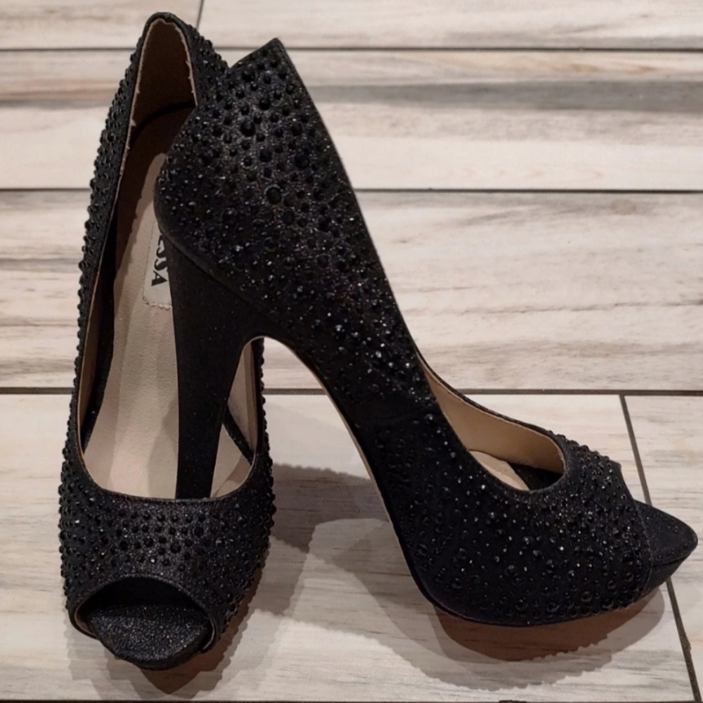 Black high heels